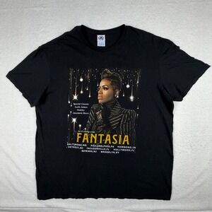 Fantasia Concert Tour Shirt Mens XL Black An Evening With Graphic Tee R&B Music